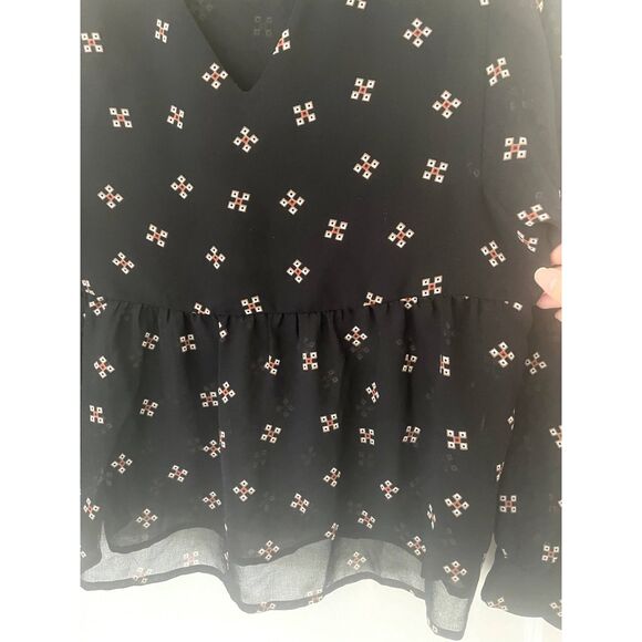 Womens Maje Leona Foulard Print Blouse Semi Sheer Boho Top US Small (1) - Picture 8 of 10